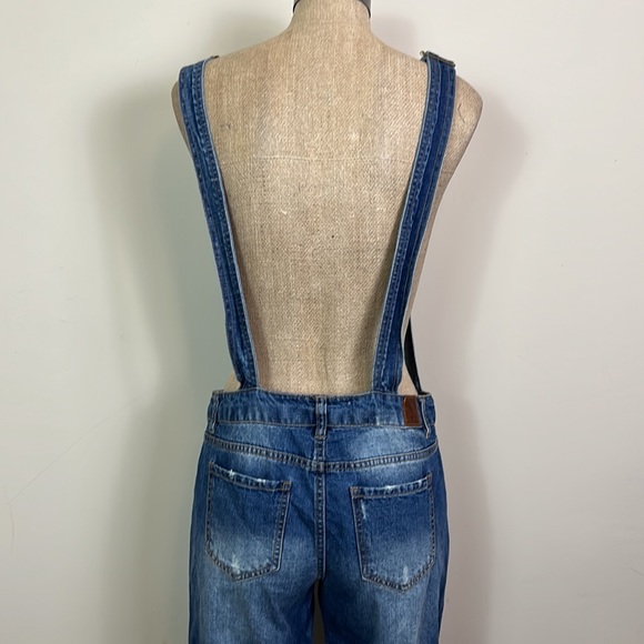 Life in Progress Jumper Overall Women Sz Small 100% Cotton Adjustable Straps - Picture 8 of 11